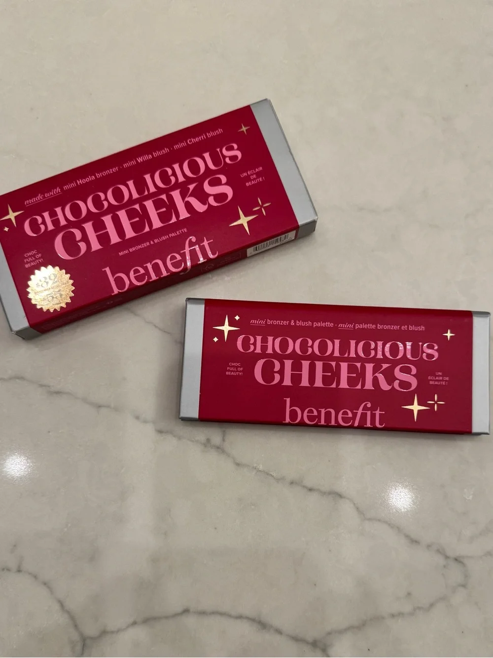 BENEFIT LIMITED EDITION CHOCOLICIOUS CHEEKS BRONZER & BLUSH PALETTE